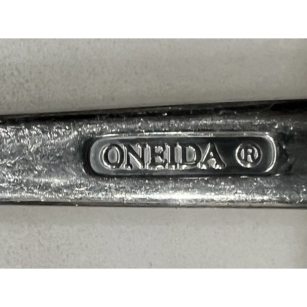 16 Oneida Dotted Silverware Flatware Spoons Forks Knives dots silver